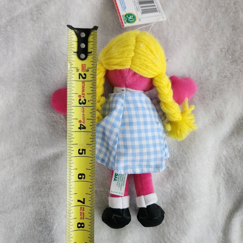 1997 SESAME STREET BEANS BETTY LOU PLUSH TOY BEAN BAG w/ TAGS NEW TYCO 8" - Picture 8 of 8